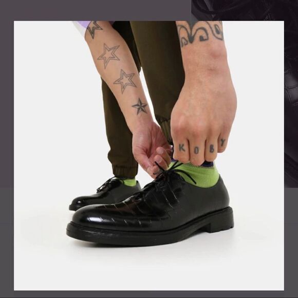 KOI Revocation croc embossed shoes vegan gorbcore men’s dress shoes - Picture 5 of 10